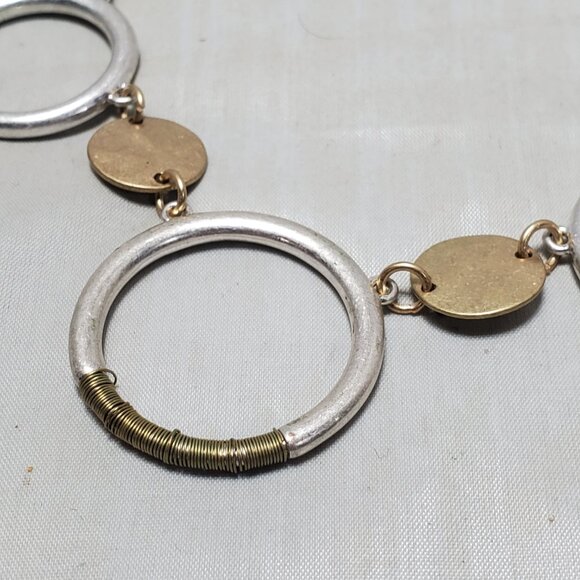 Spring Street by Nordstrom necklace featuring a striking mixed-metal design - Picture 6 of 6